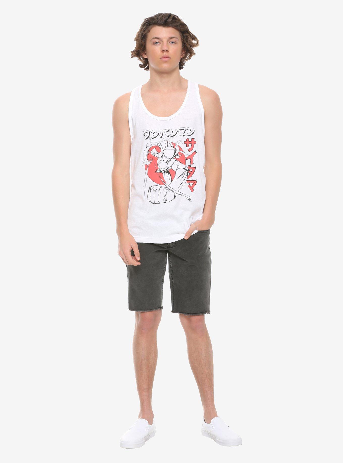 One Punch Man Action Pose Tank Top, , alternate
