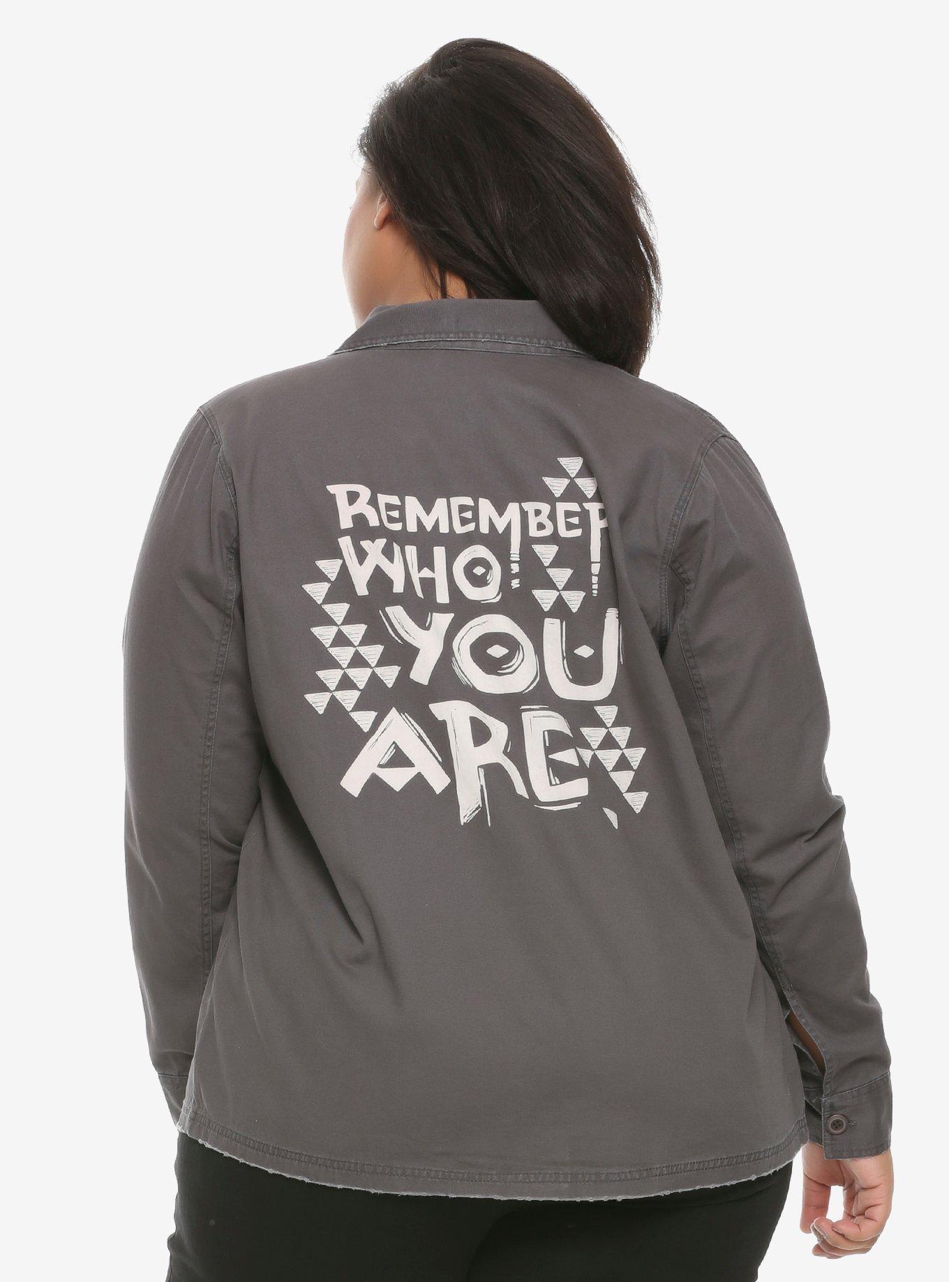 Her Universe Disney The Lion King Destructed Cargo Jacket Plus Size, , alternate