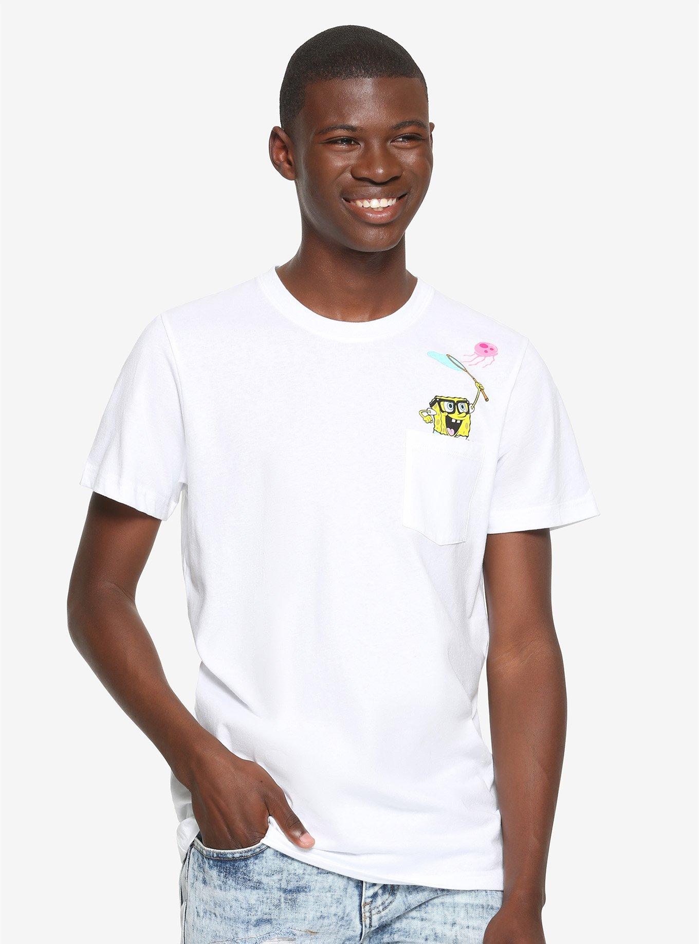 SpongeBob SquarePants Jellyfishing Pocket T-Shirt, , hi-res