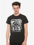 Game Of Thrones Distressed House Crests T-Shirt, WHITE, alternate