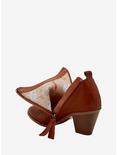 Plus Size Disney Beauty And The Beast Roses Heeled Booties, BROWN, alternate