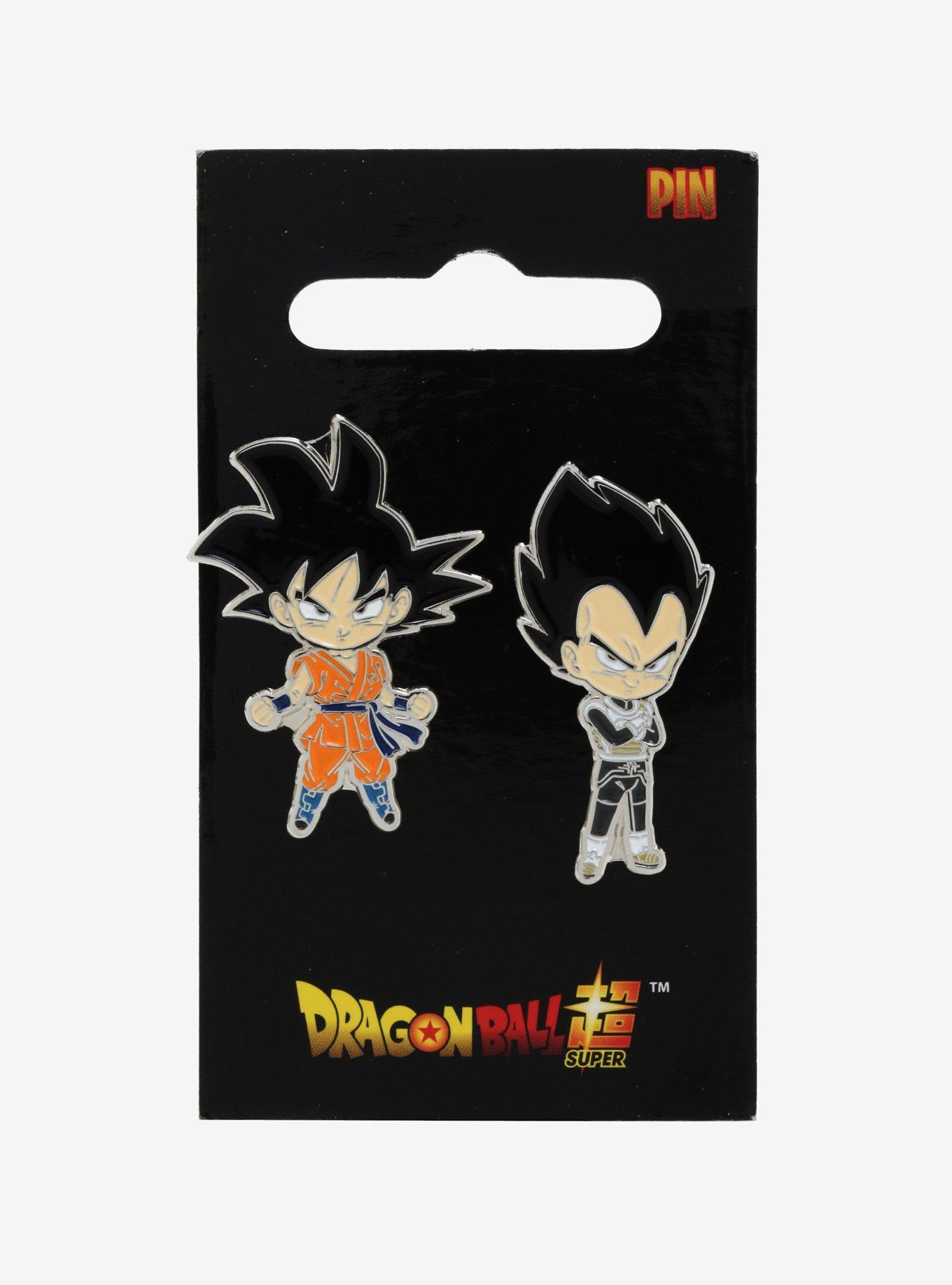 Dragon Ball Super Goku & Vegeta Enamel Pin Set, , alternate