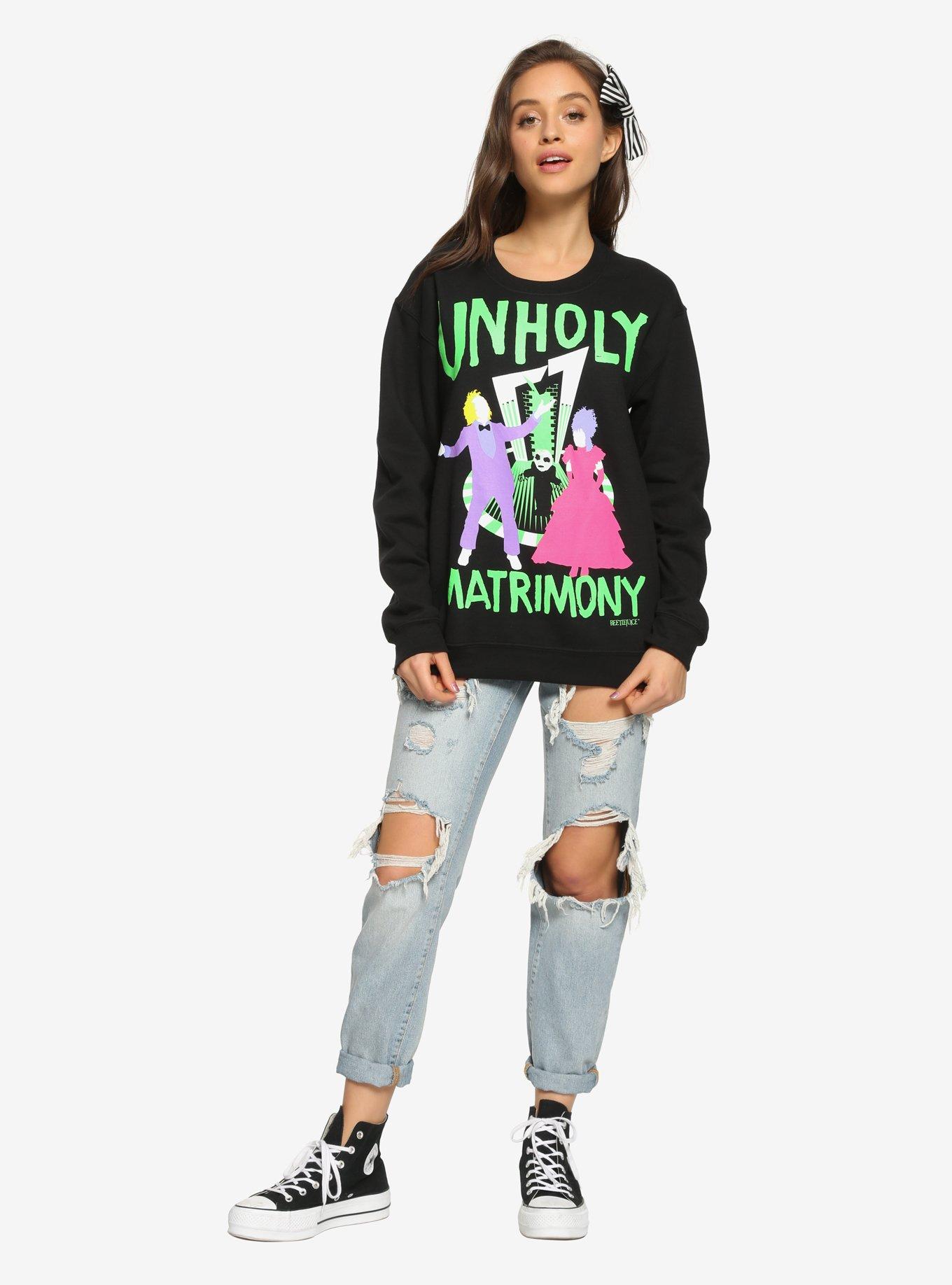 Beetlejuice Unholy Matrimony Girls Sweatshirt, MULTI, alternate - view 2