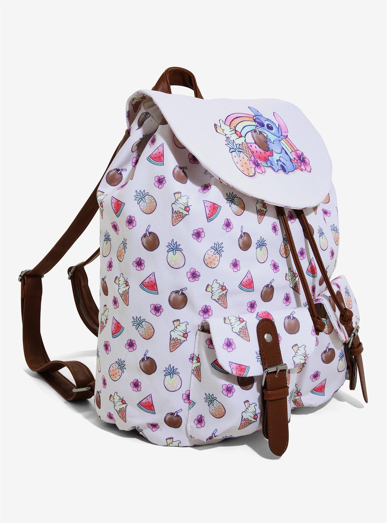 Loungefly Disney Lilo & Stitch Tropical Treats Drawstring Backpack, , alternate