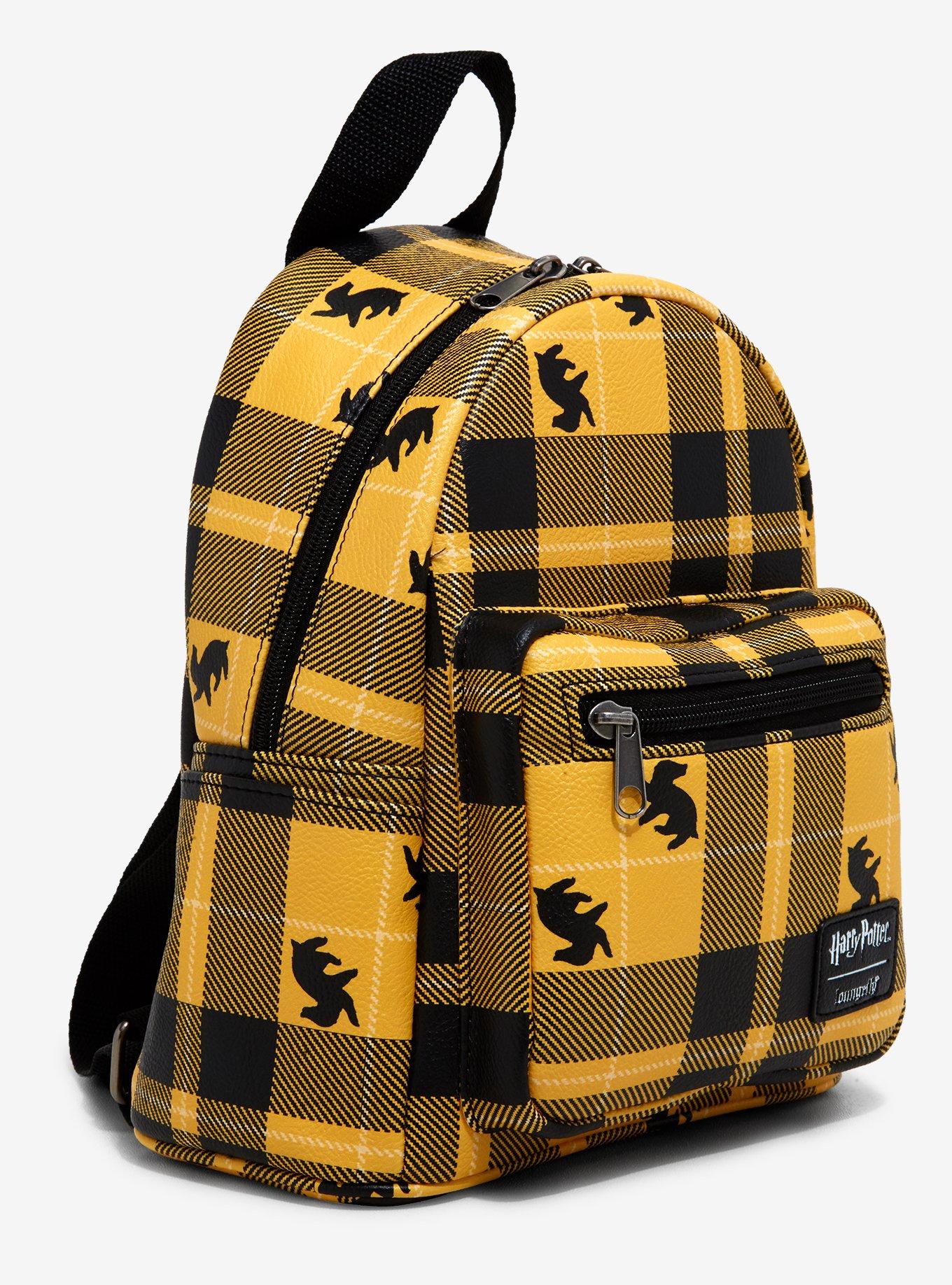 Loungefly Harry Potter Hufflepuff Plaid Mini Backpack, , alternate