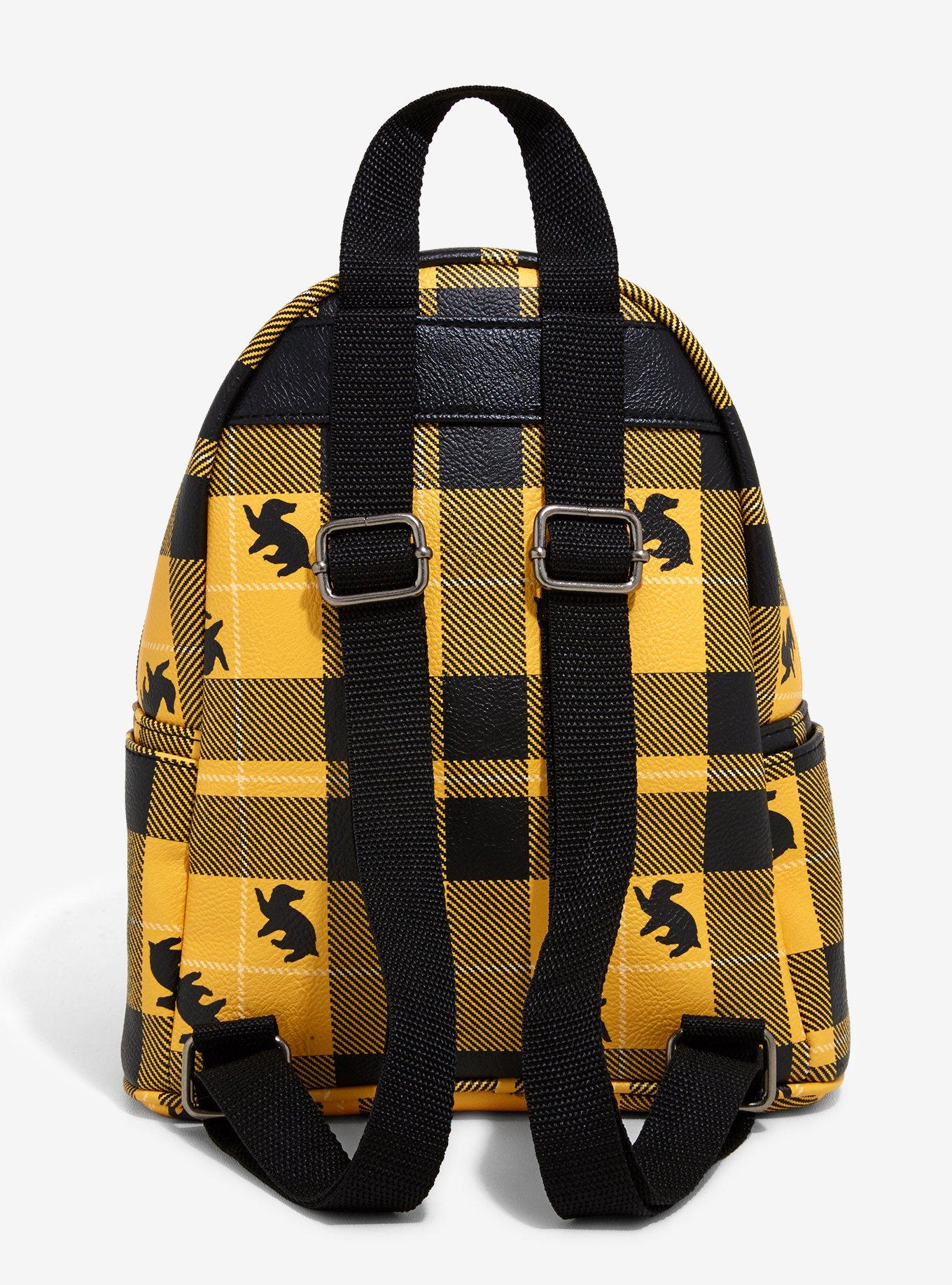 Loungefly Harry Potter Hufflepuff Plaid Mini Backpack, , alternate