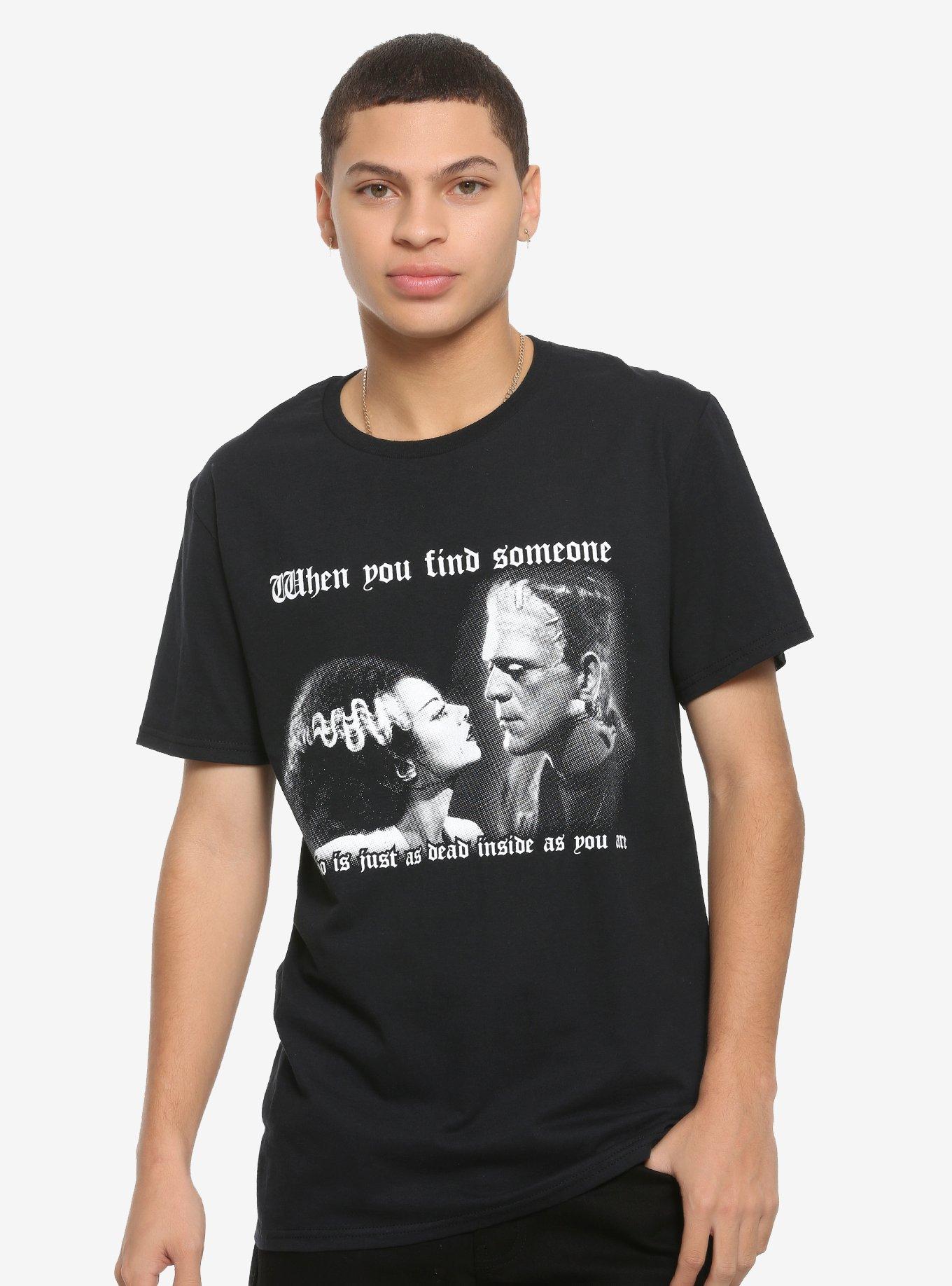 Rock Rebel Bride Of Frankenstein Dead Inside T-Shirt, , alternate