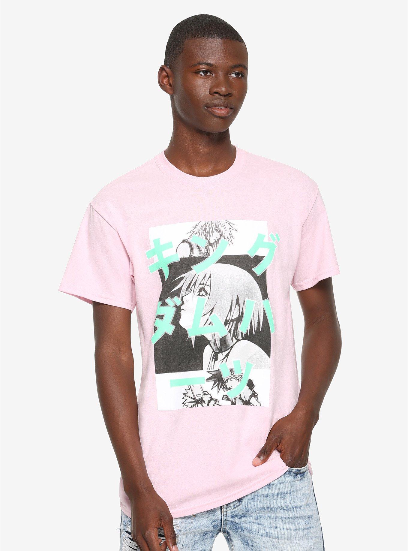 Disney Kingdom Hearts Pink Panel T-Shirt, MULTI, alternate