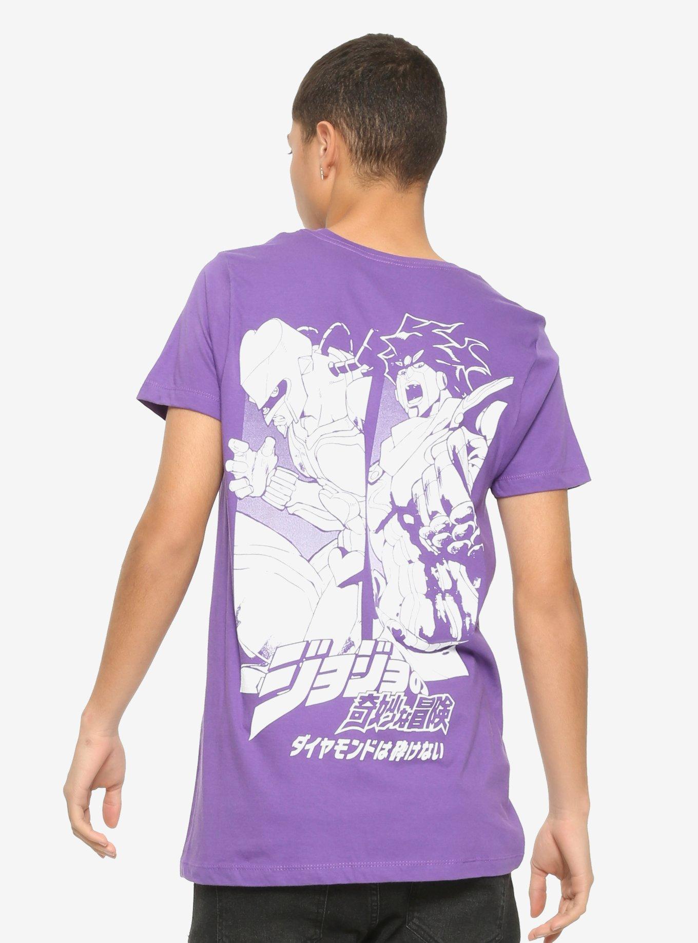 JoJo's Bizarre Adventure: Diamond Is Unbreakable White & Purple T-Shirt, WHITE, alternate