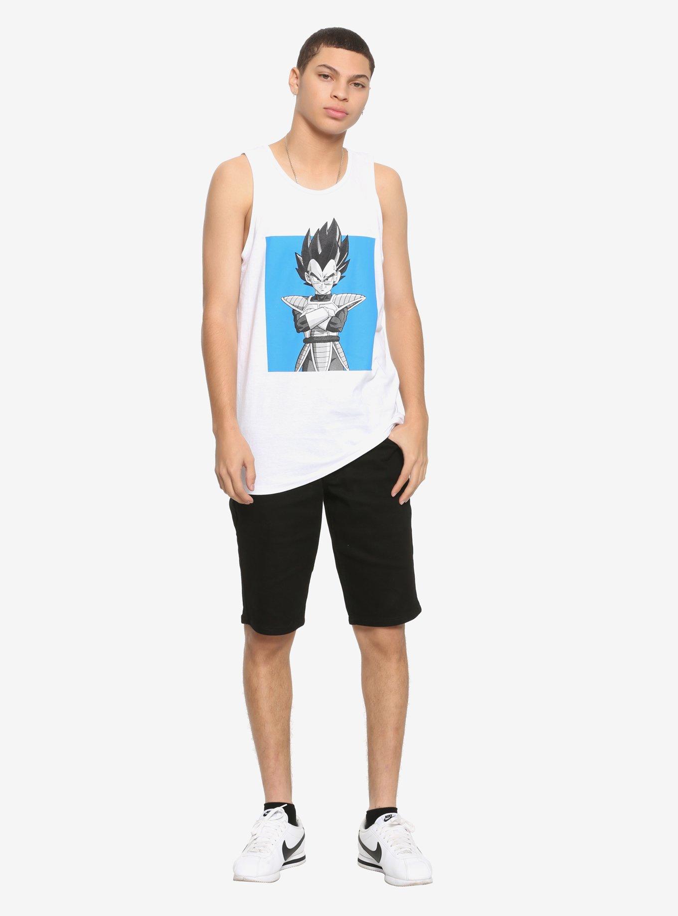 Dragon Ball Z Vegeta Color-Block Tank Top, BLUE, alternate