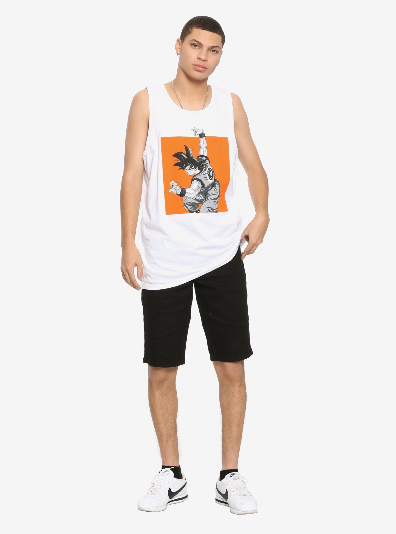 Dragon Ball Z Goku Color-Block Tank Top, ORANGE, alternate