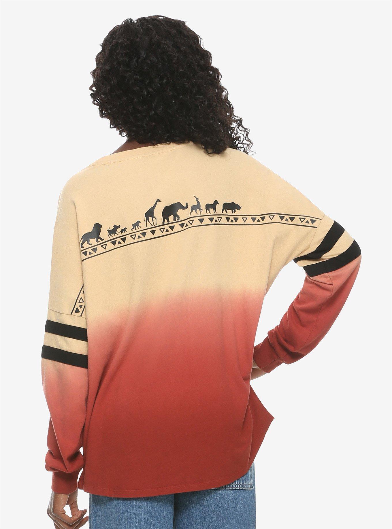 Her Universe Disney The Lion King Tan Orange Ombre Long-Sleeve Athletic Jersey, , alternate