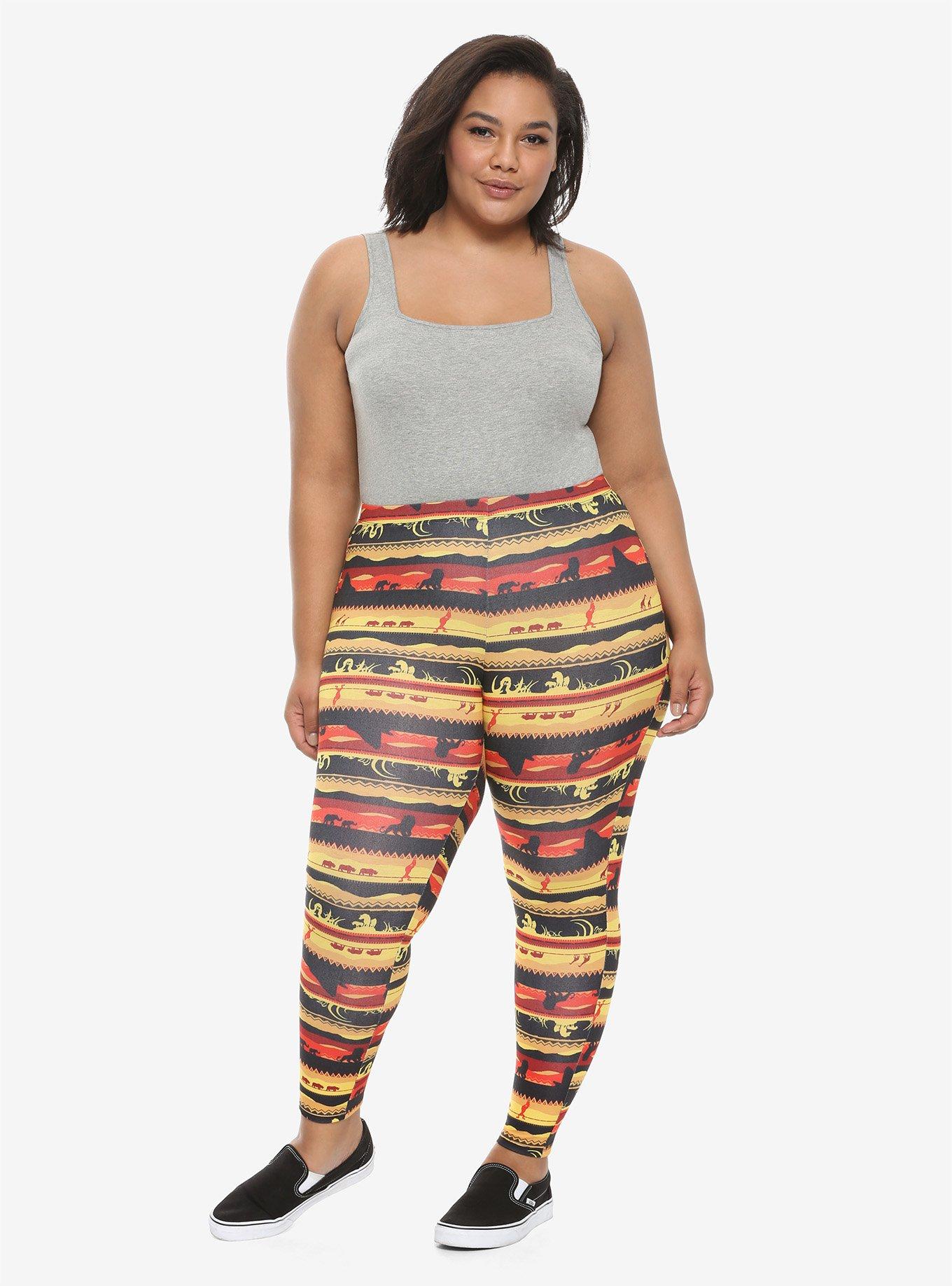 Her Universe Disney The Lion King Sunset Leggings Plus Size, , alternate