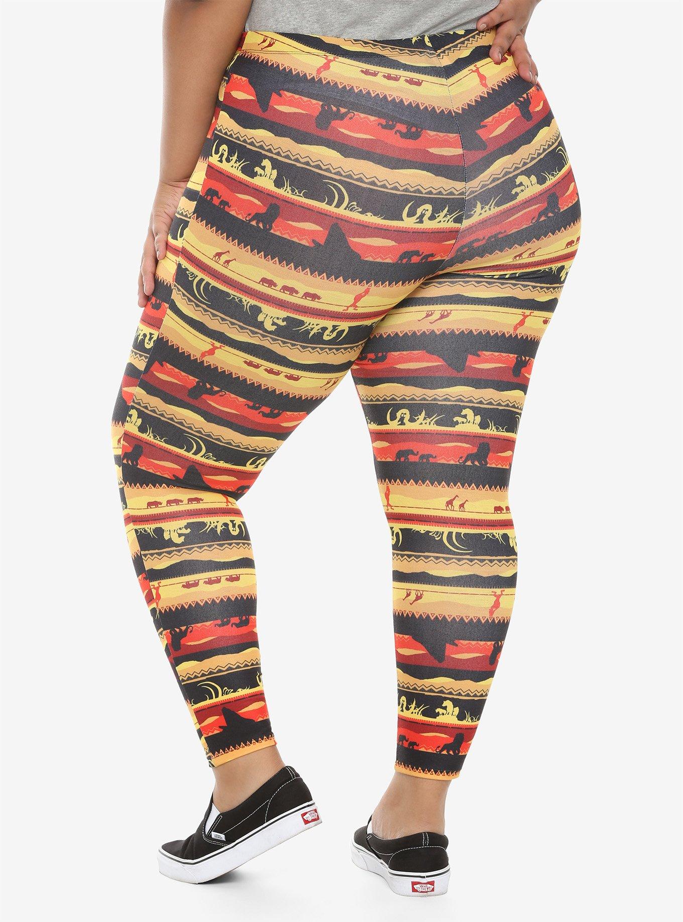 Her Universe Disney The Lion King Sunset Leggings Plus Size, , alternate