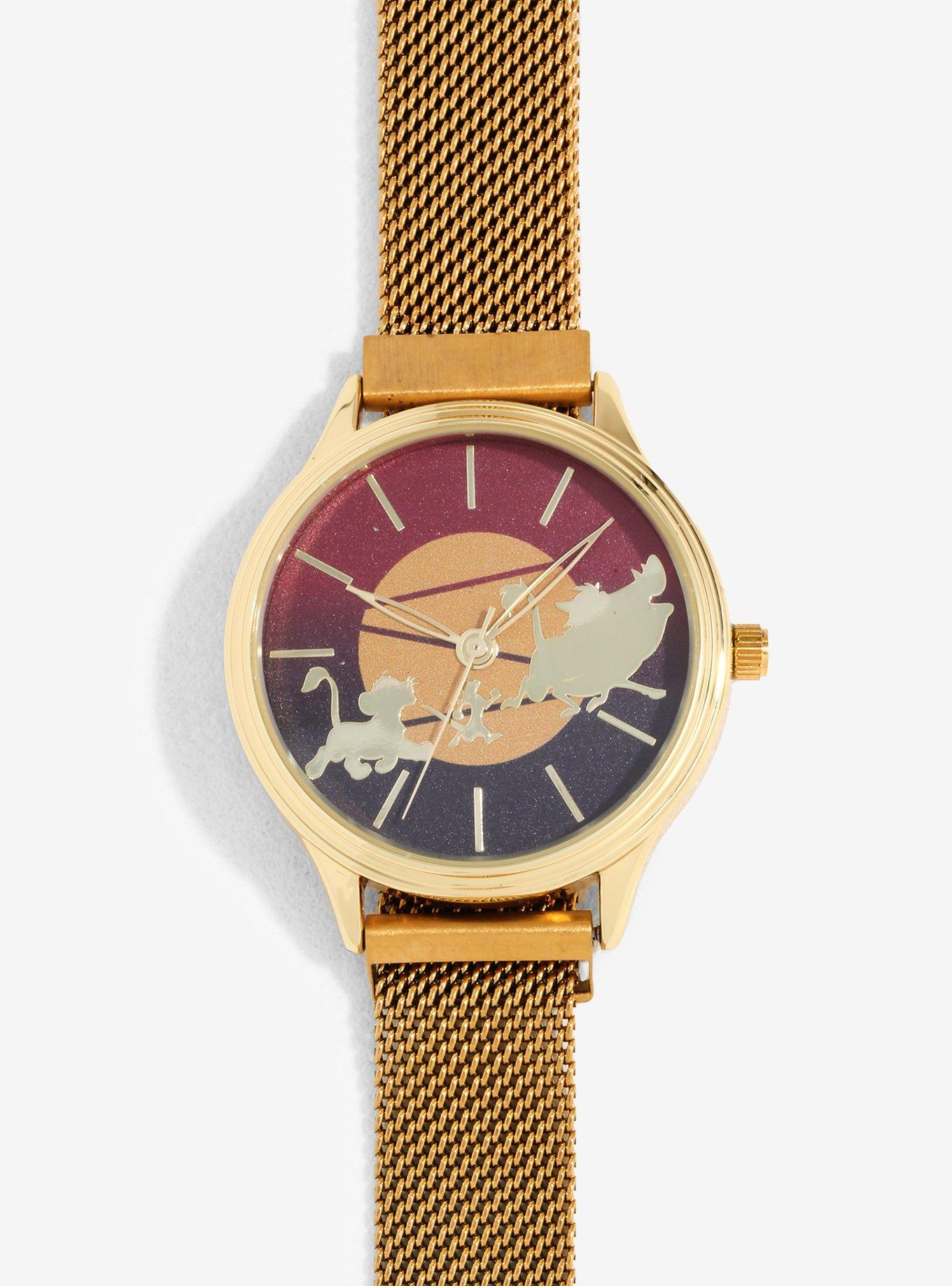 Disney The Lion King Sunset Mesh Watch, , alternate