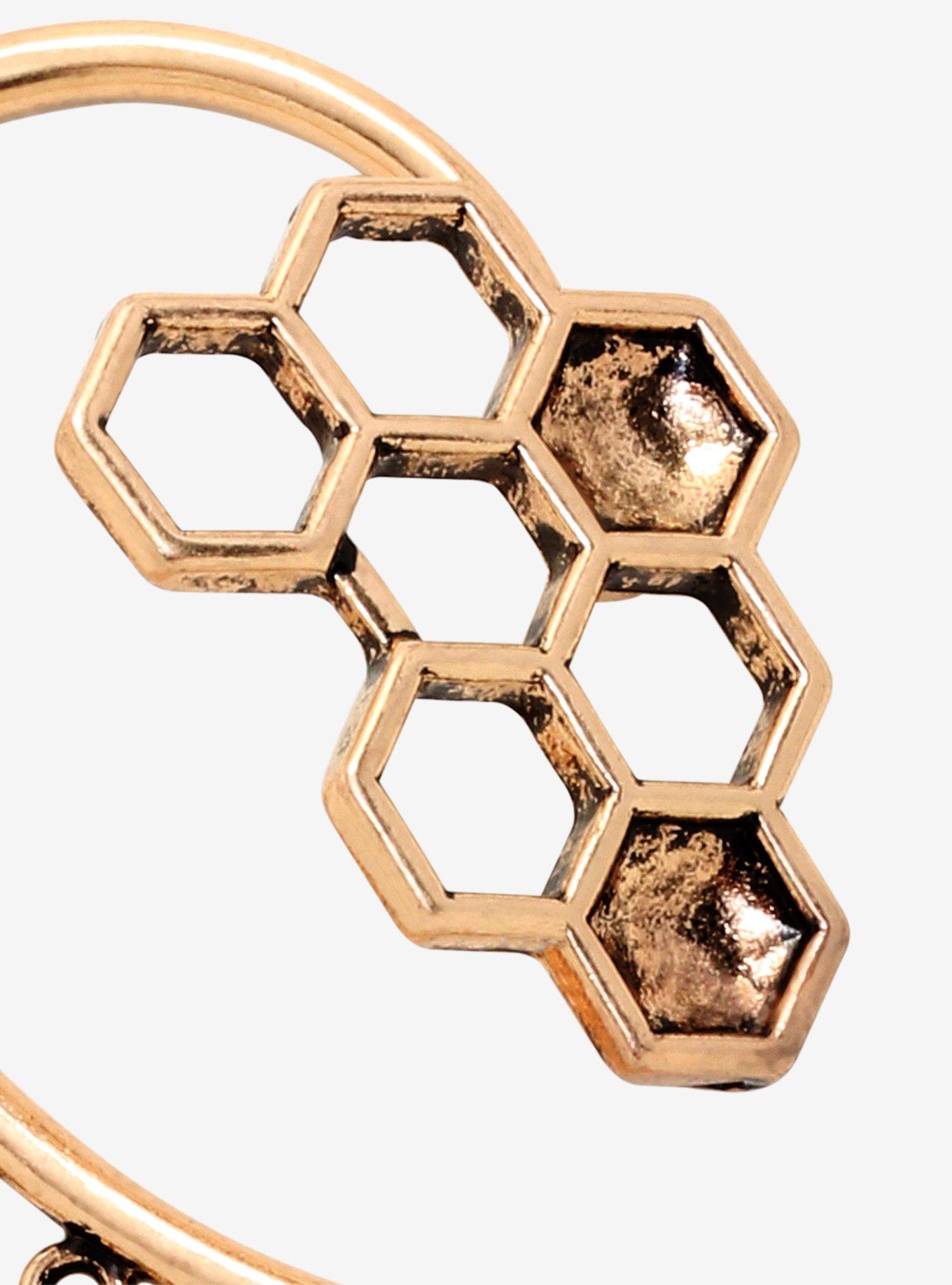 Honeycomb Ear Cuff, , alternate