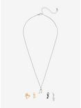 Music Notes Multi Charm Necklace, , alternate