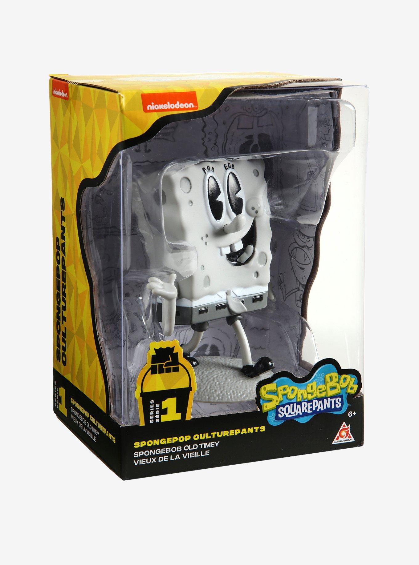 SpongeBob SquarePants Old Timey Black & White Vinyl Figure, , alternate