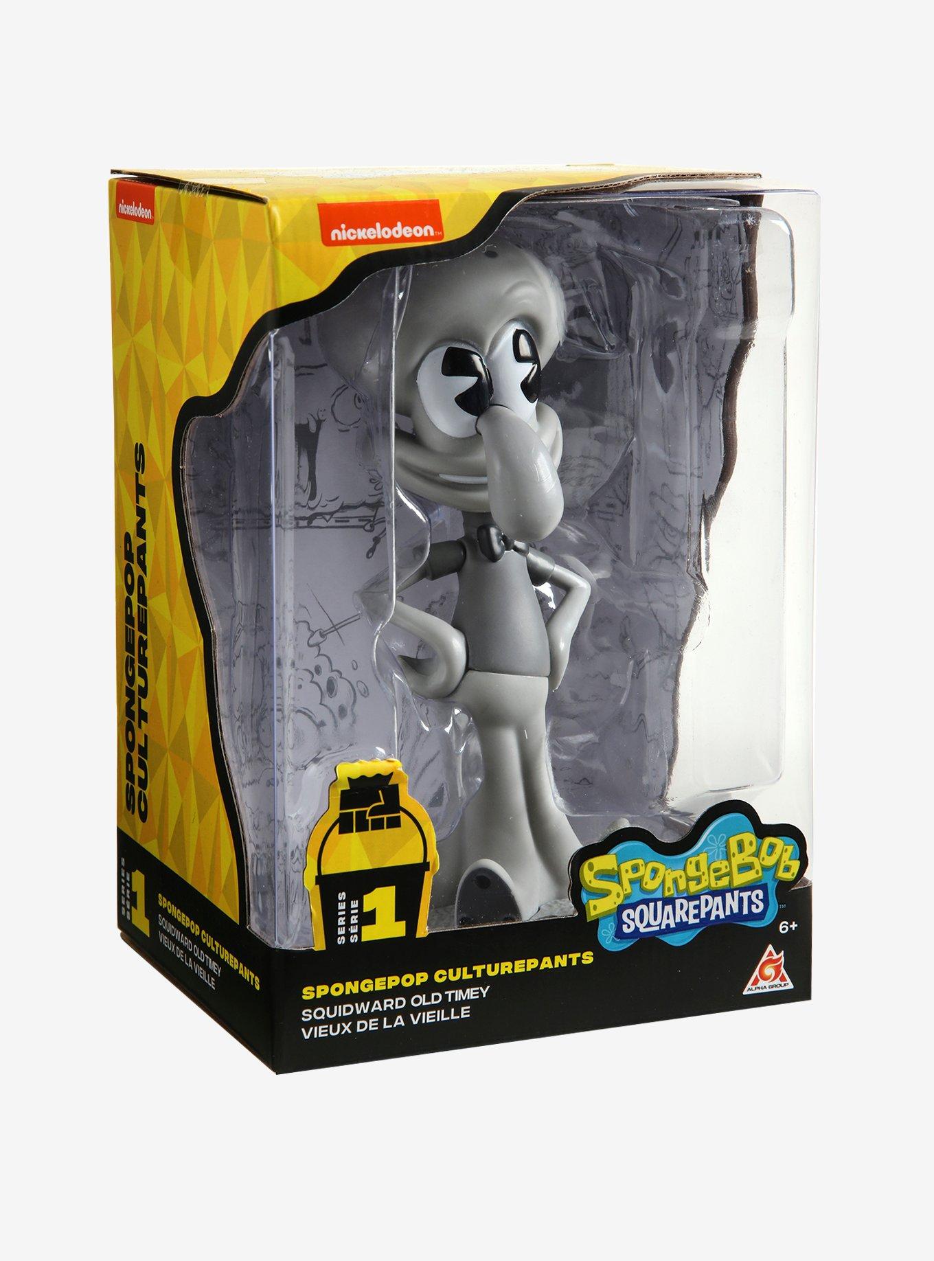 SpongeBob SquarePants Squidward Tentacles Old Timey Black & White Vinyl Figure, , alternate