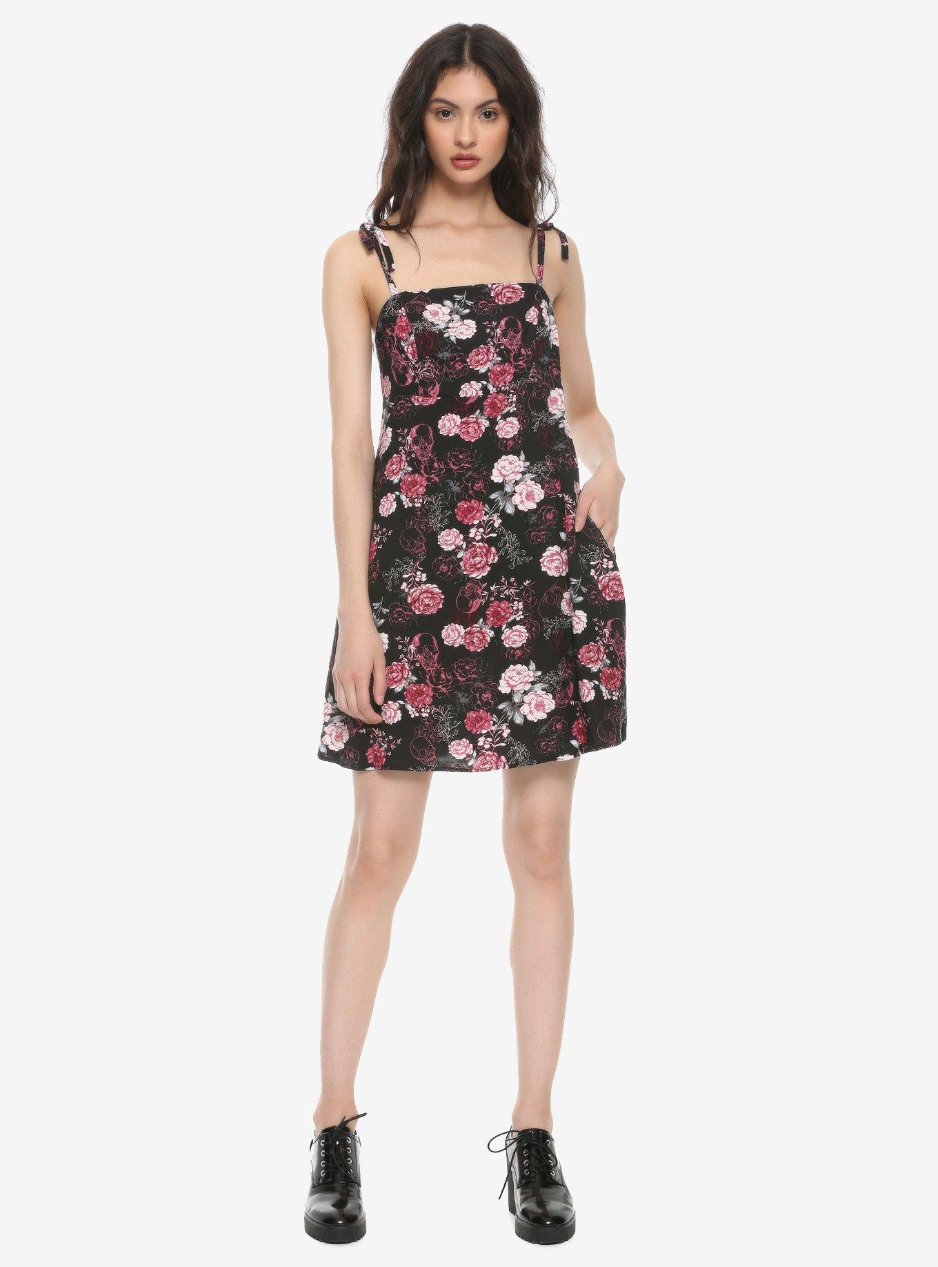 Skulls & Roses Cami Dress, FLORAL, alternate