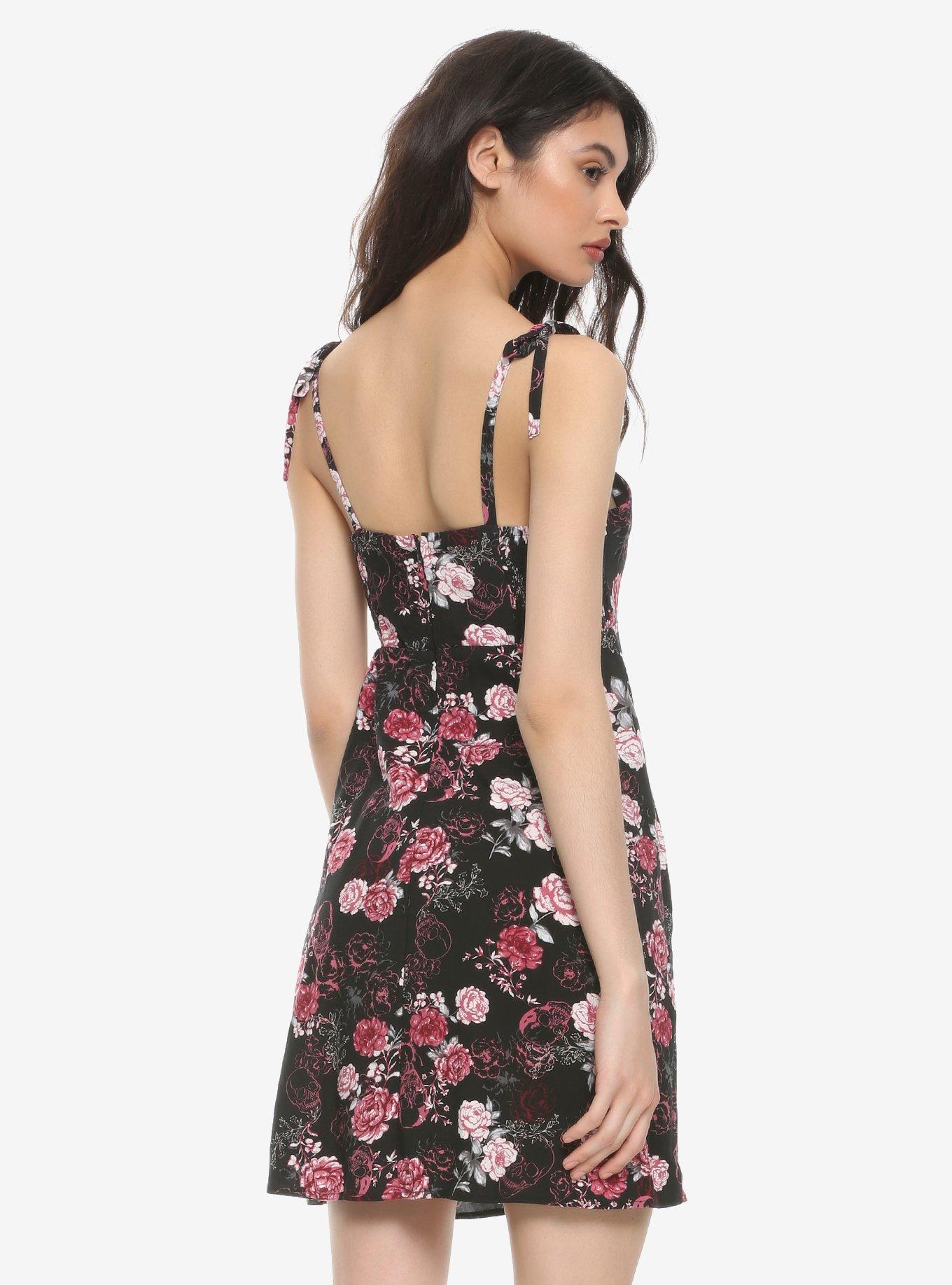 Skulls & Roses Cami Dress, FLORAL, alternate