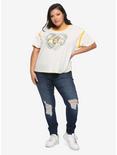 Her Universe Disney The Lion King Simba & Nala Varsity Stripe Girls Crop T-Shirt Plus Size, MULTI, alternate