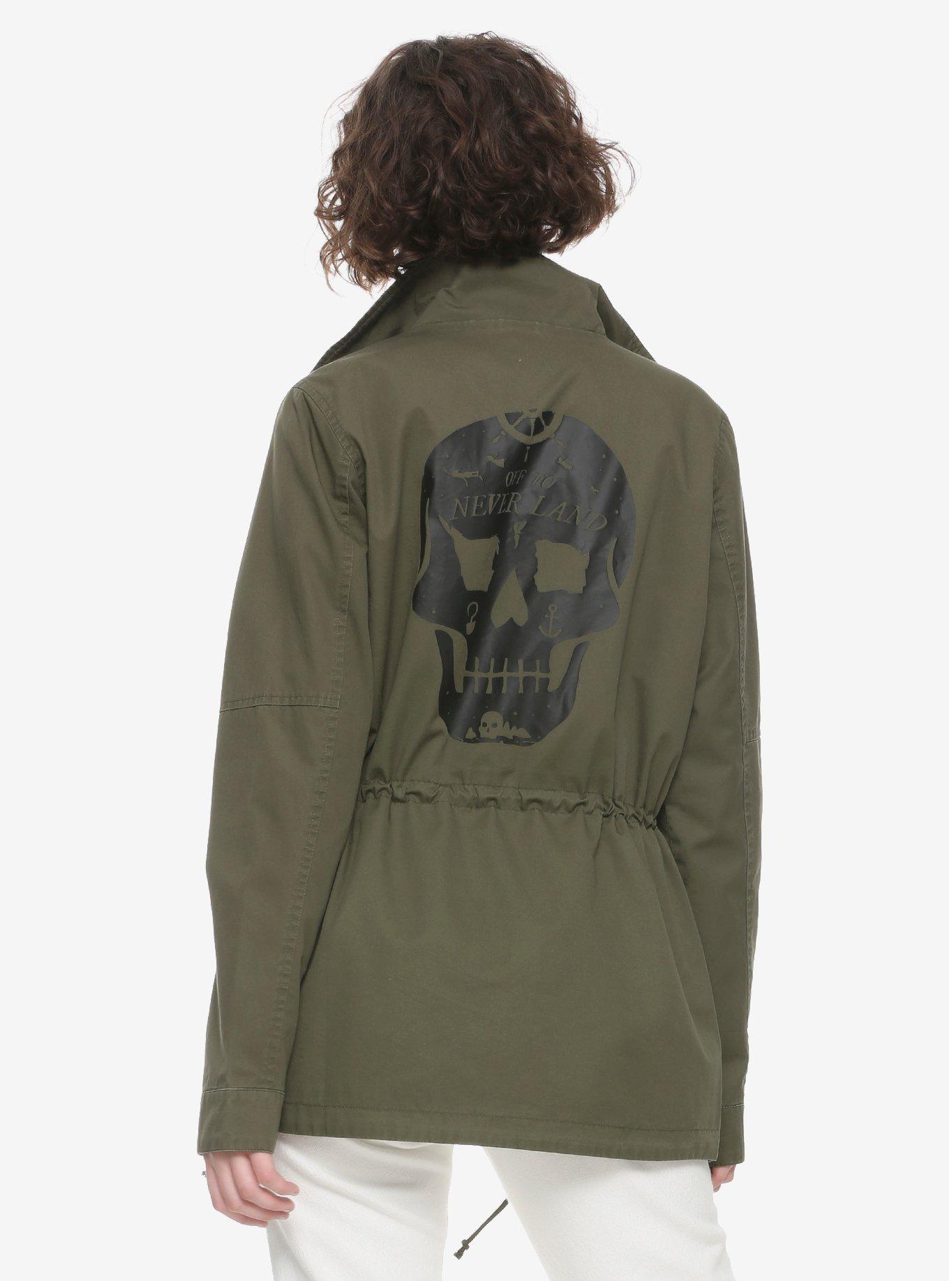 Disney Peter Pan Skull Girls Cargo Jacket, BLACK, alternate