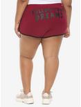 A Nightmare On Elm Street Girls Soft Shorts Plus Size, RED, alternate