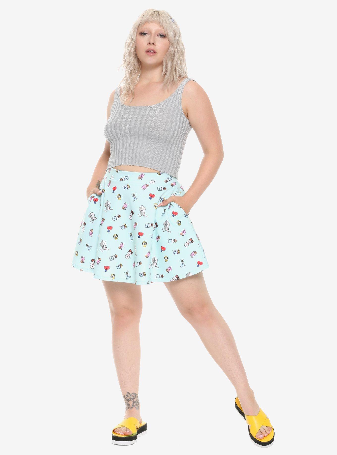 BT21 Icon Skater Skirt Hot Topic Exclusive, , alternate