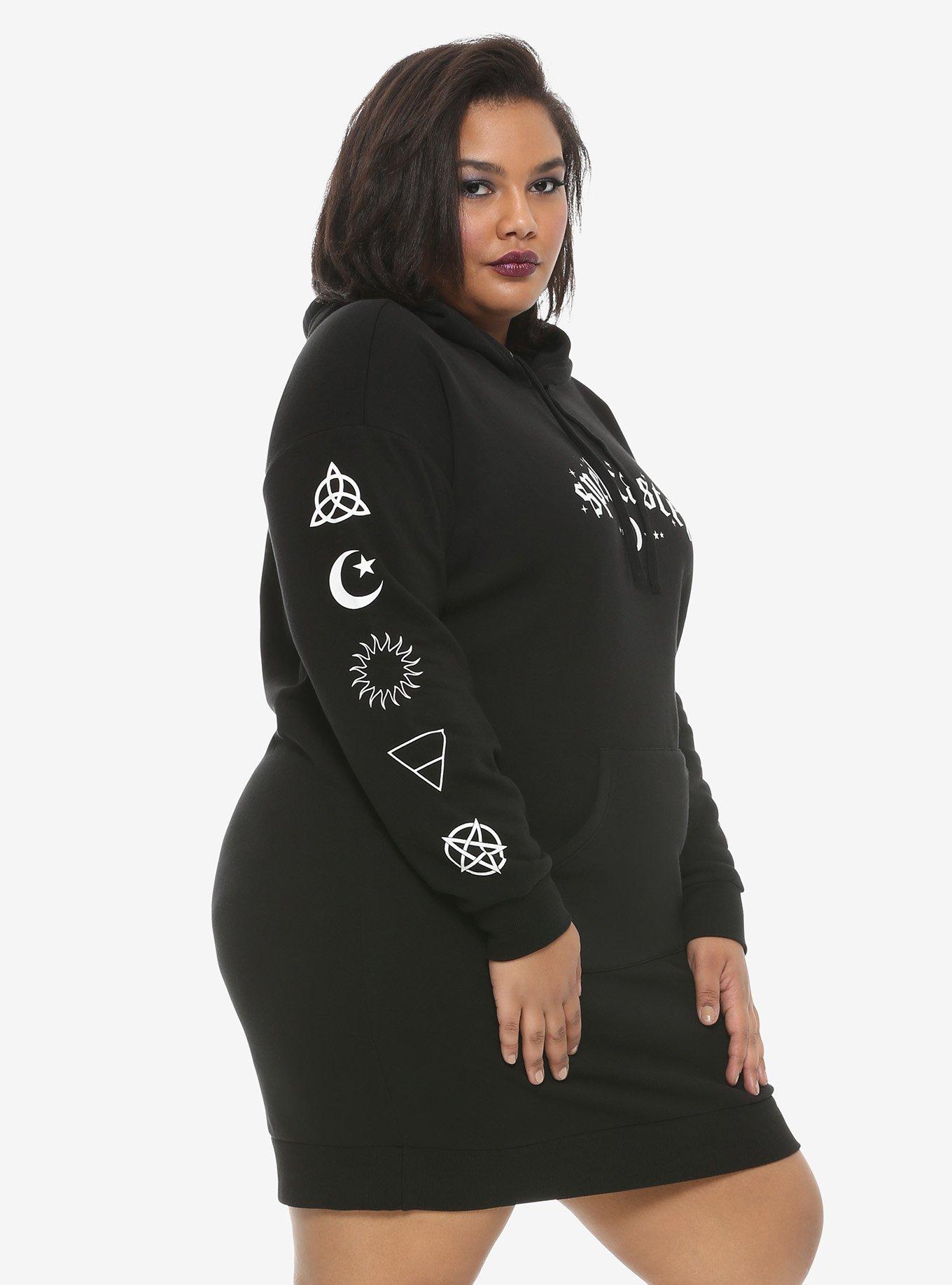 Spellcaster Hoodie Dress Plus Size, , alternate