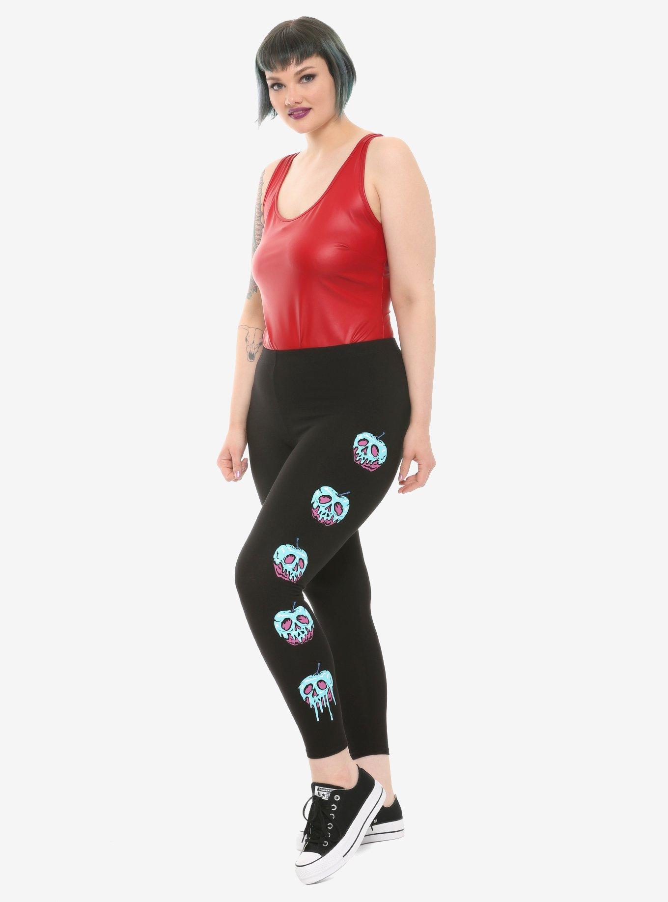 Disney Snow White And The Seven Dwarfs Poison Apple Leggings Plus Size, MULTI, alternate