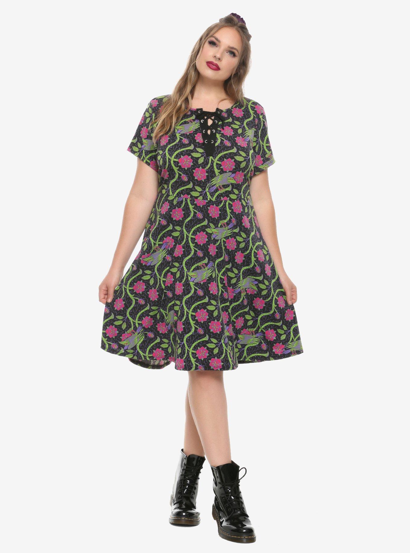 Disney Sleeping Beauty Maleficent Thorns Dress Plus Size, , alternate