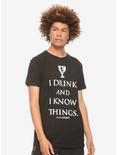 Game Of Thrones Tyrion Lannister I Drink And I know Things Black T-Shirt Hot Topic Exclusive, MULTI, alternate