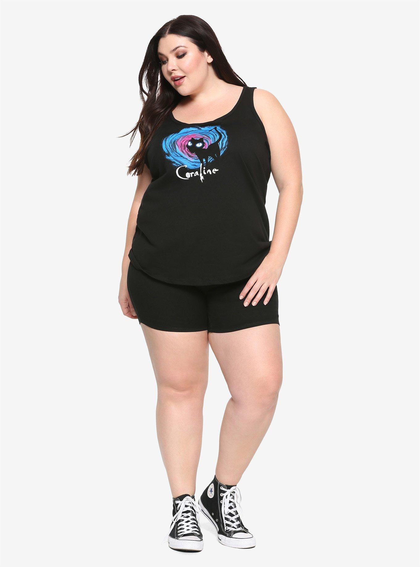 Coraline The Cat Portal Girls Tank Top Plus Size, , alternate