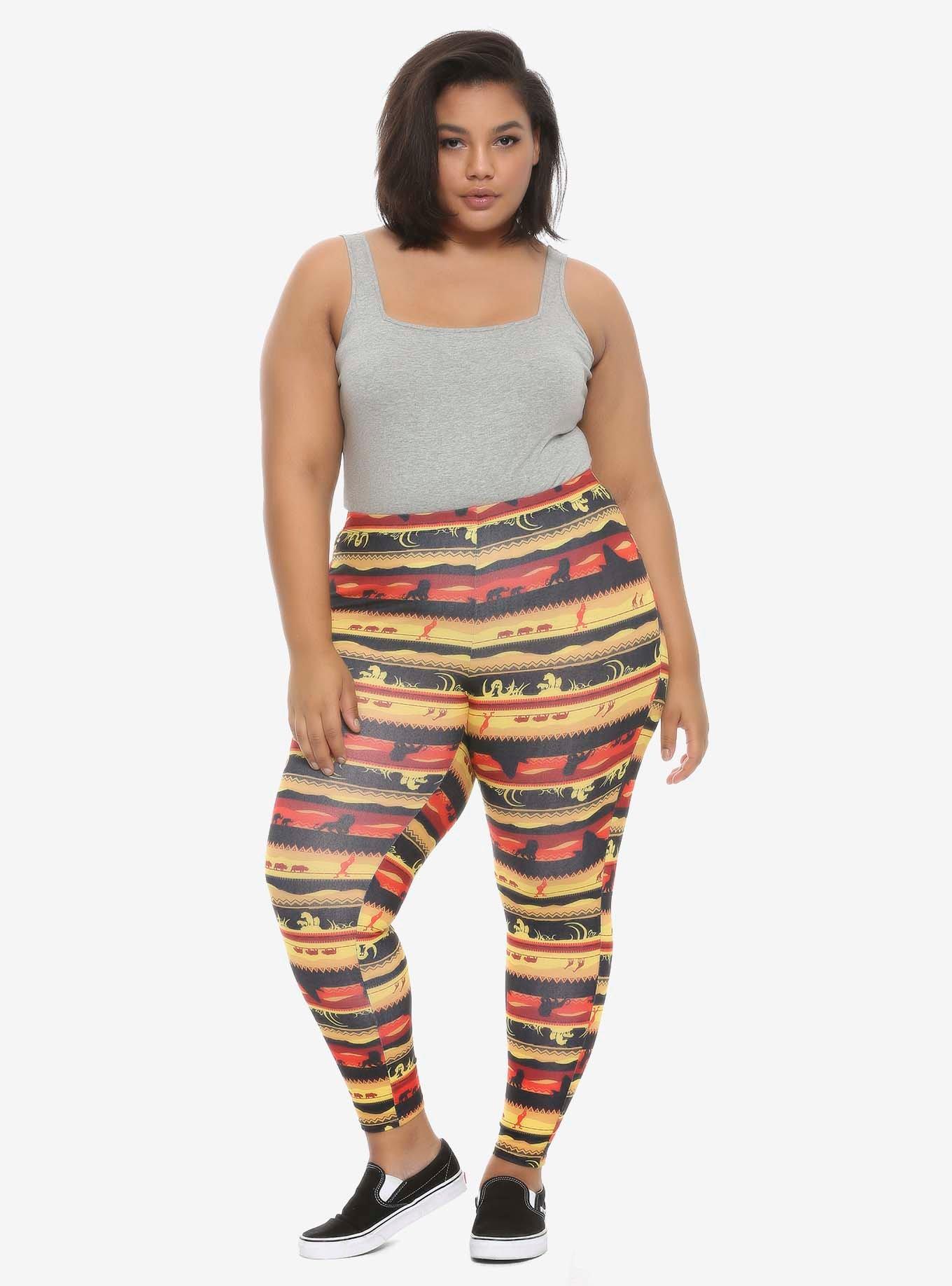 Her Universe Disney The Lion King Sunset Leggings Plus Size, , alternate
