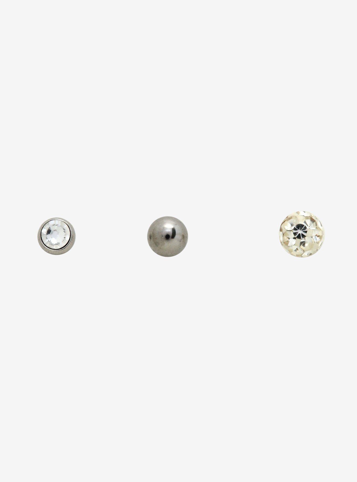 Cartilage Stud 3 Pack, , alternate