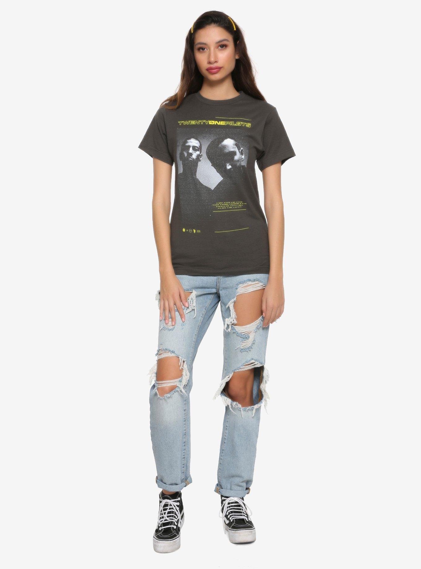 Twenty One Pilots Portrait T-Shirt, GREY, alternate