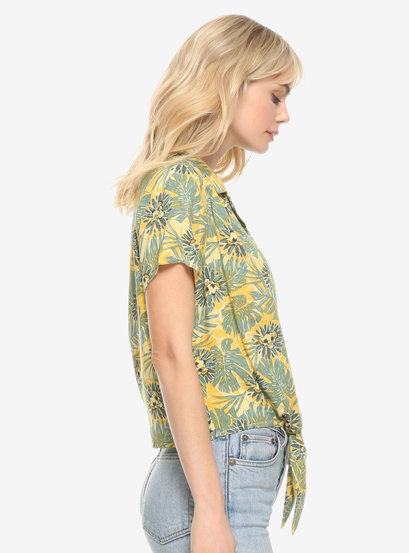 Disney The Lion King Women's Tie-Front Woven Top - BoxLunch Exclusive, , alternate