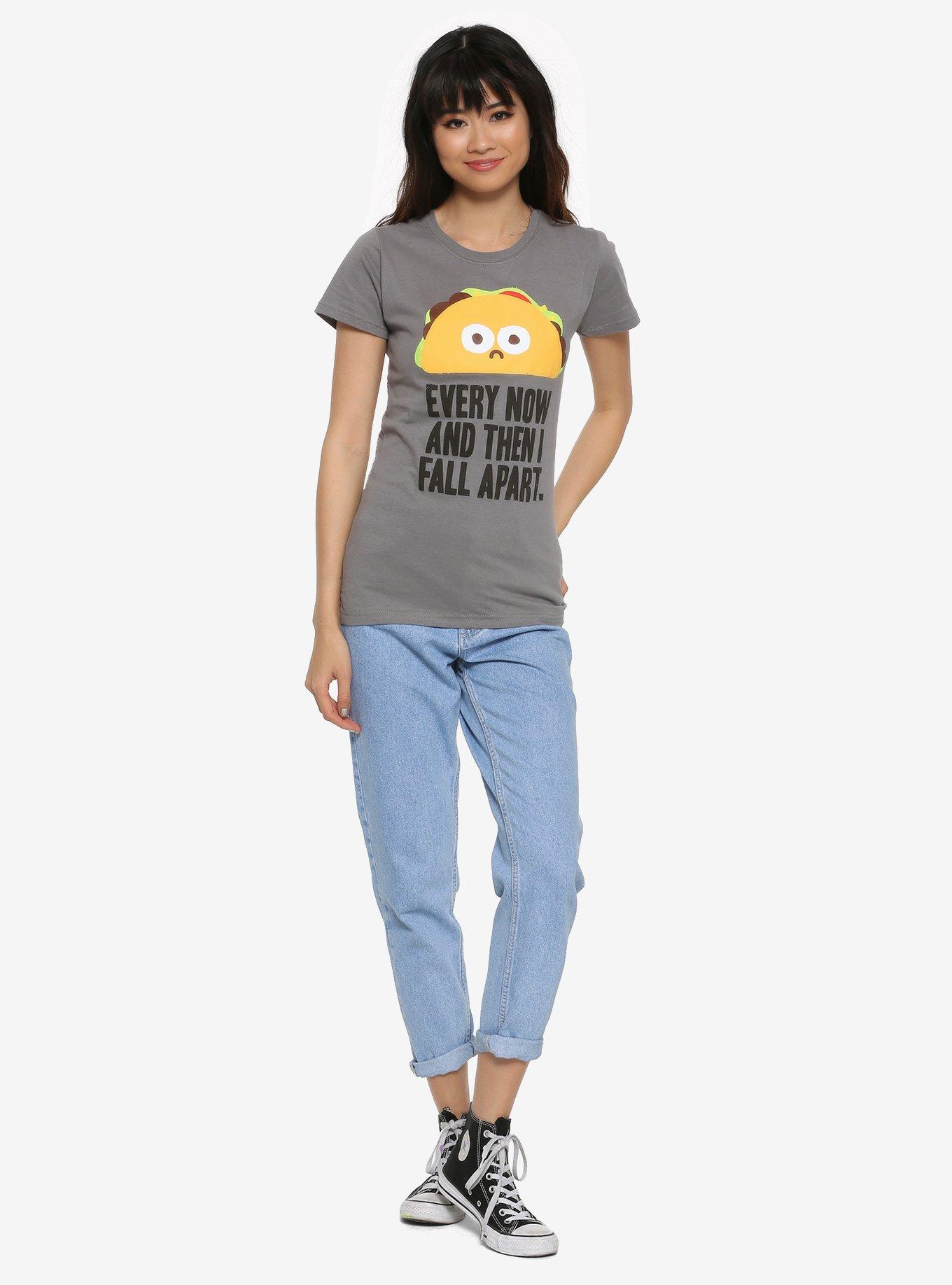 Every Now And Then I Fall Apart Girls T-Shirt By David Olenick, MULTI, alternate