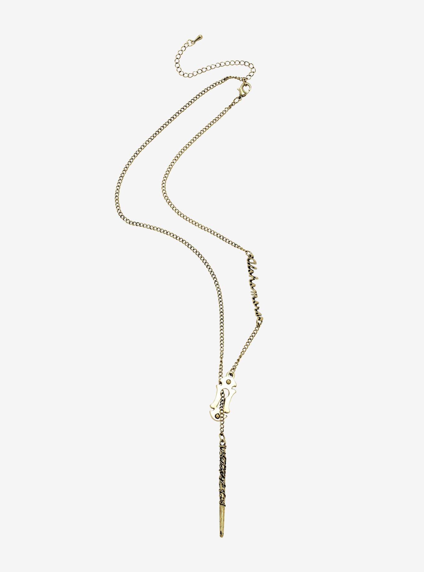 Harry Potter Alohamora Wand Necklace, , alternate