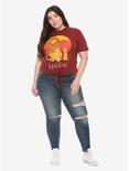 Disney The Lion King Father & Son Tie-Front Girls T-Shirt Plus Size, MULTI, alternate