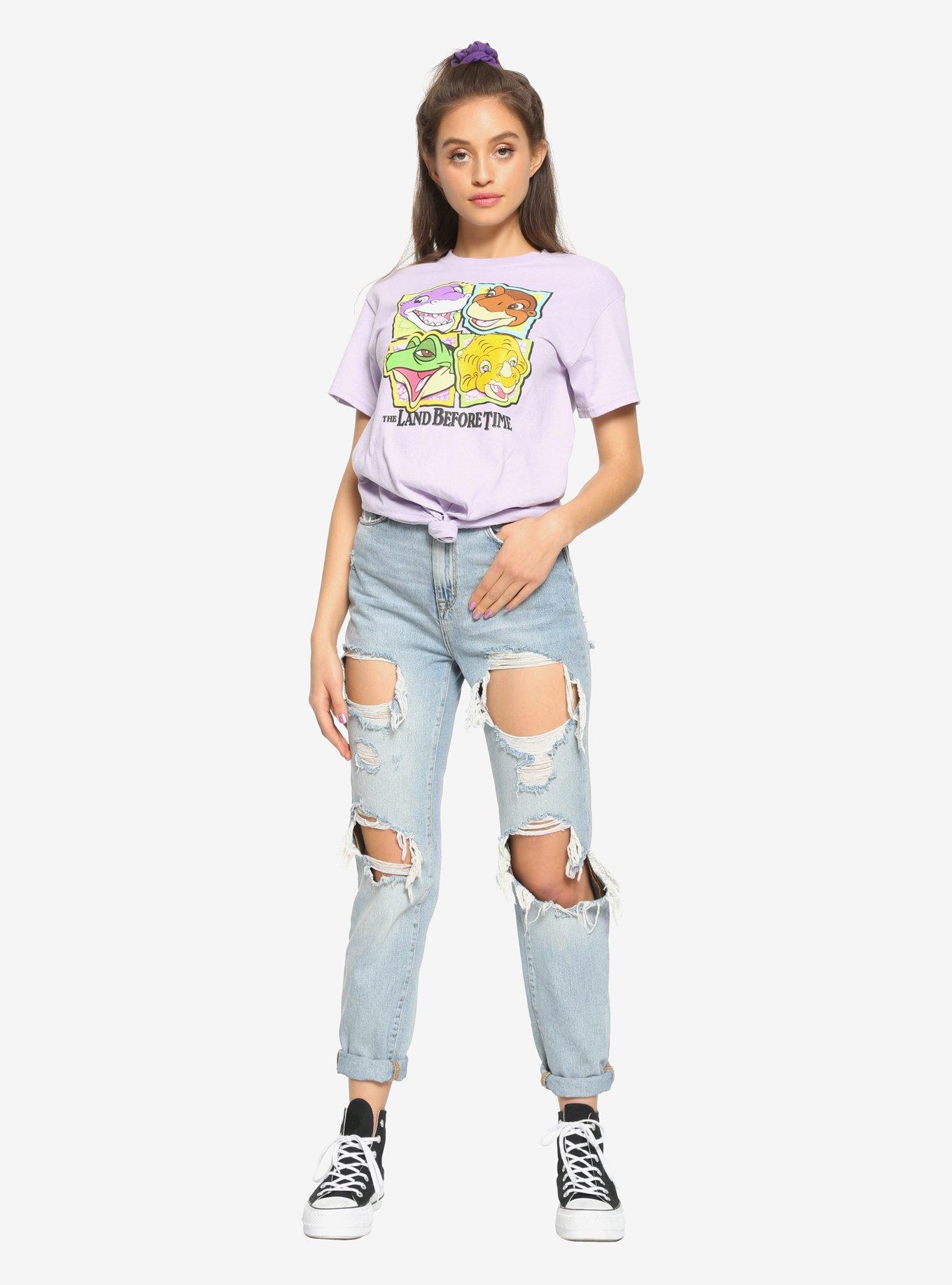 The Land Before Time Character Squares Girls T-Shirt, MULTI, alternate