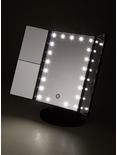Black Light-Up Tri-Fold Vanity Mirror, , alternate