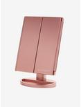 Rose Gold Light-Up Tri-Fold Vanity Mirror, , alternate