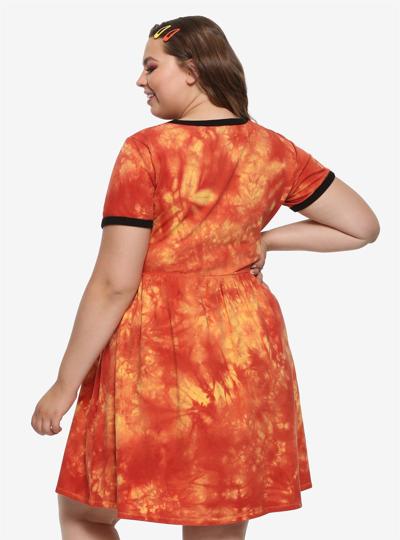 Her Universe Disney The Lion King Tie-Dye Ringer Dress Plus Size, , alternate