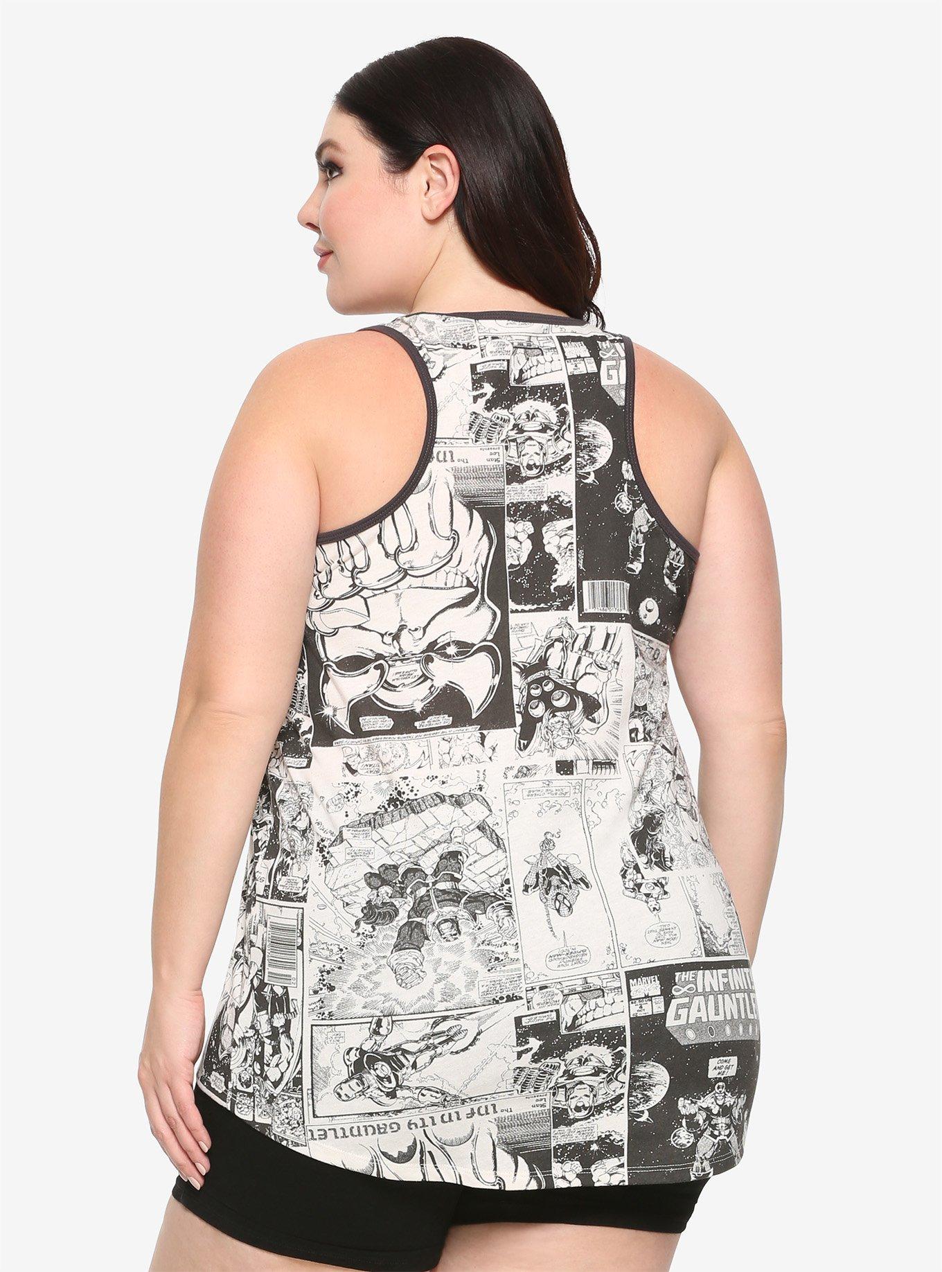 Marvel The Avengers Comic Book Tank Top Plus Size, , alternate