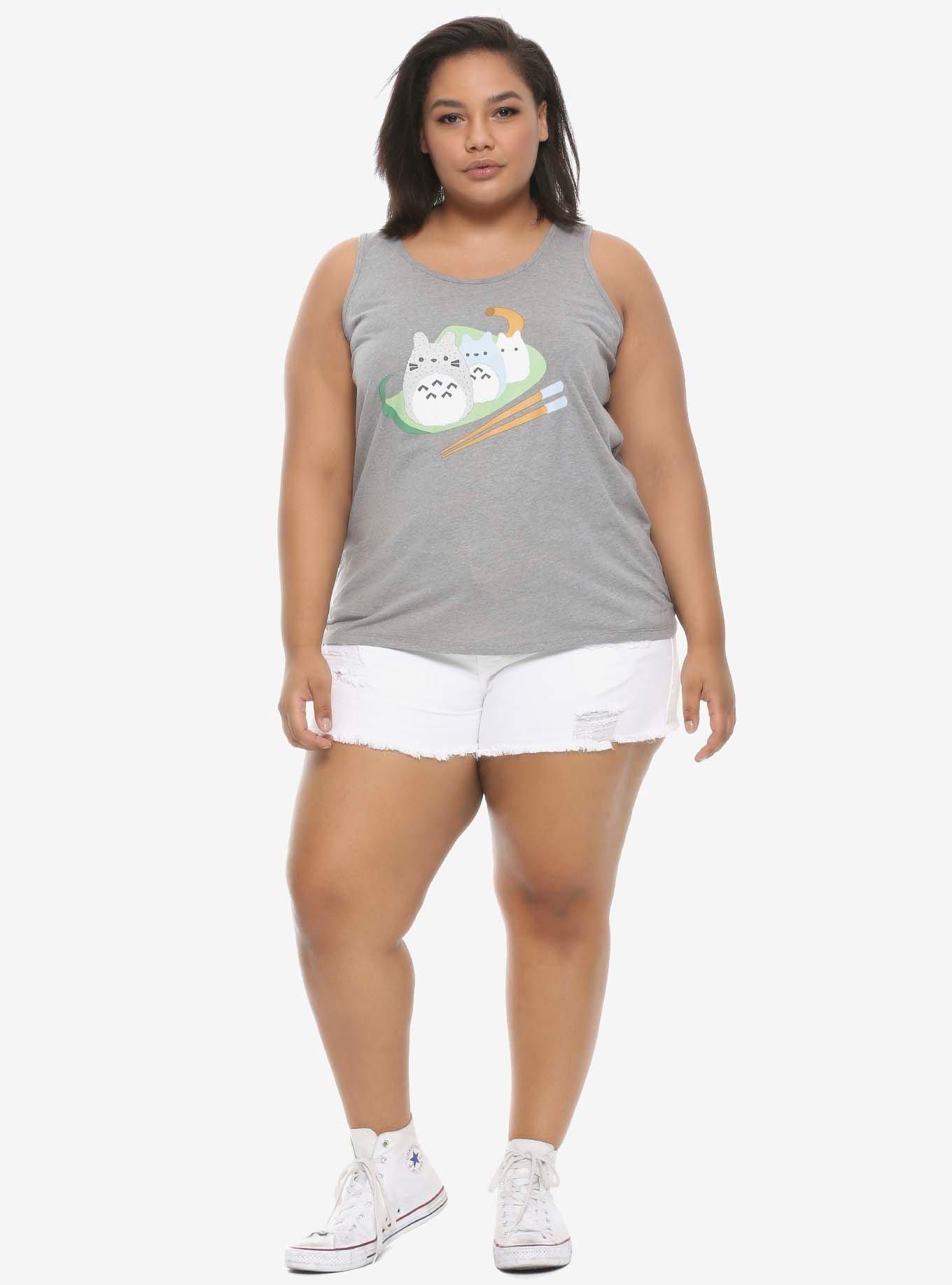 Her Universe Studio Ghibli My Neighbor Totoro Onigiri Hi-Low Tank Top Plus Size, , alternate