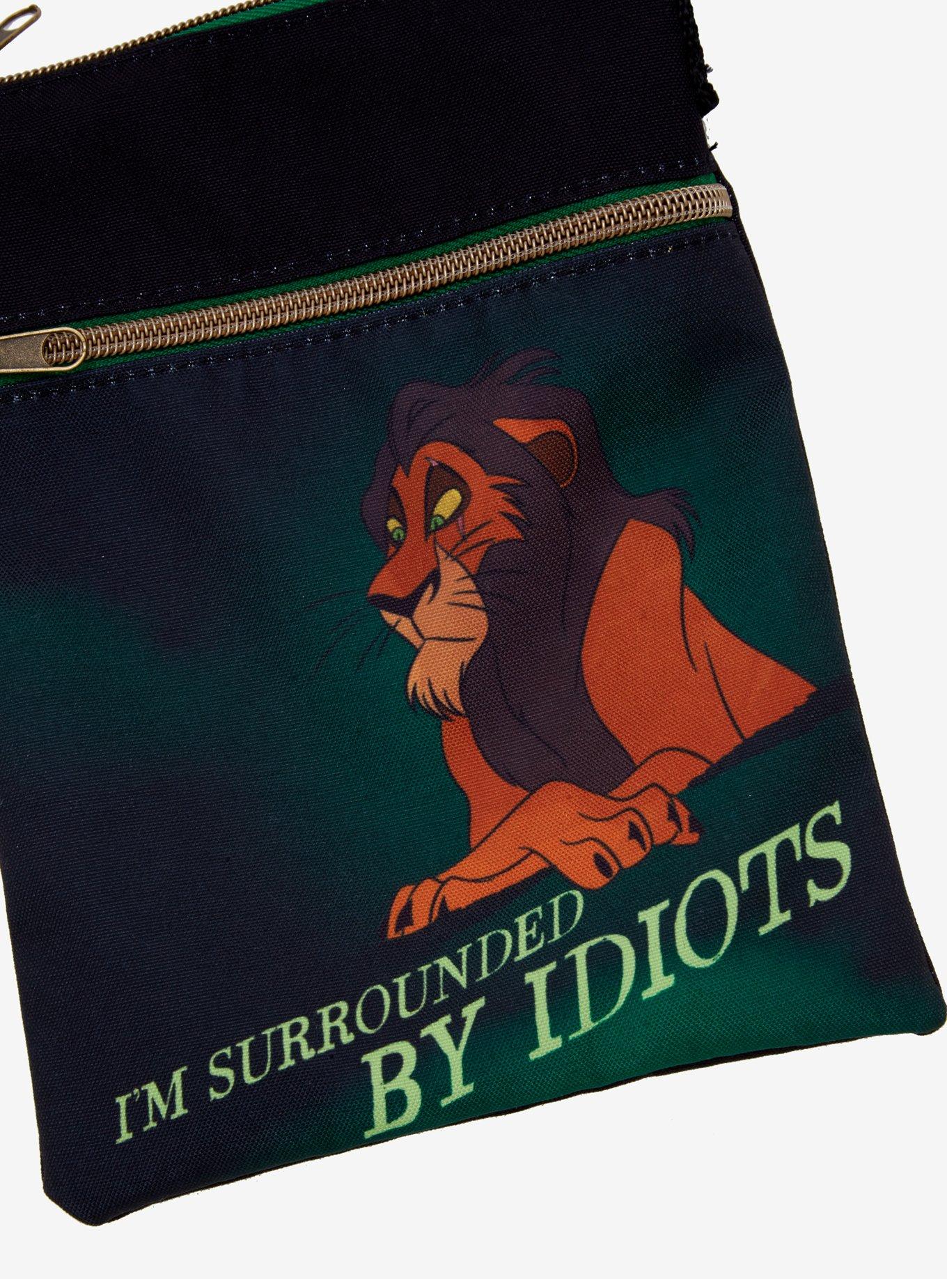 Loungefly Disney The Lion King Scar Passport Crossbody Bag, , alternate