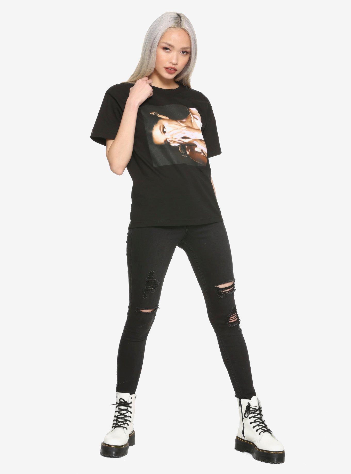 Ariana Grande Sideways Girls T-Shirt, BLACK, alternate