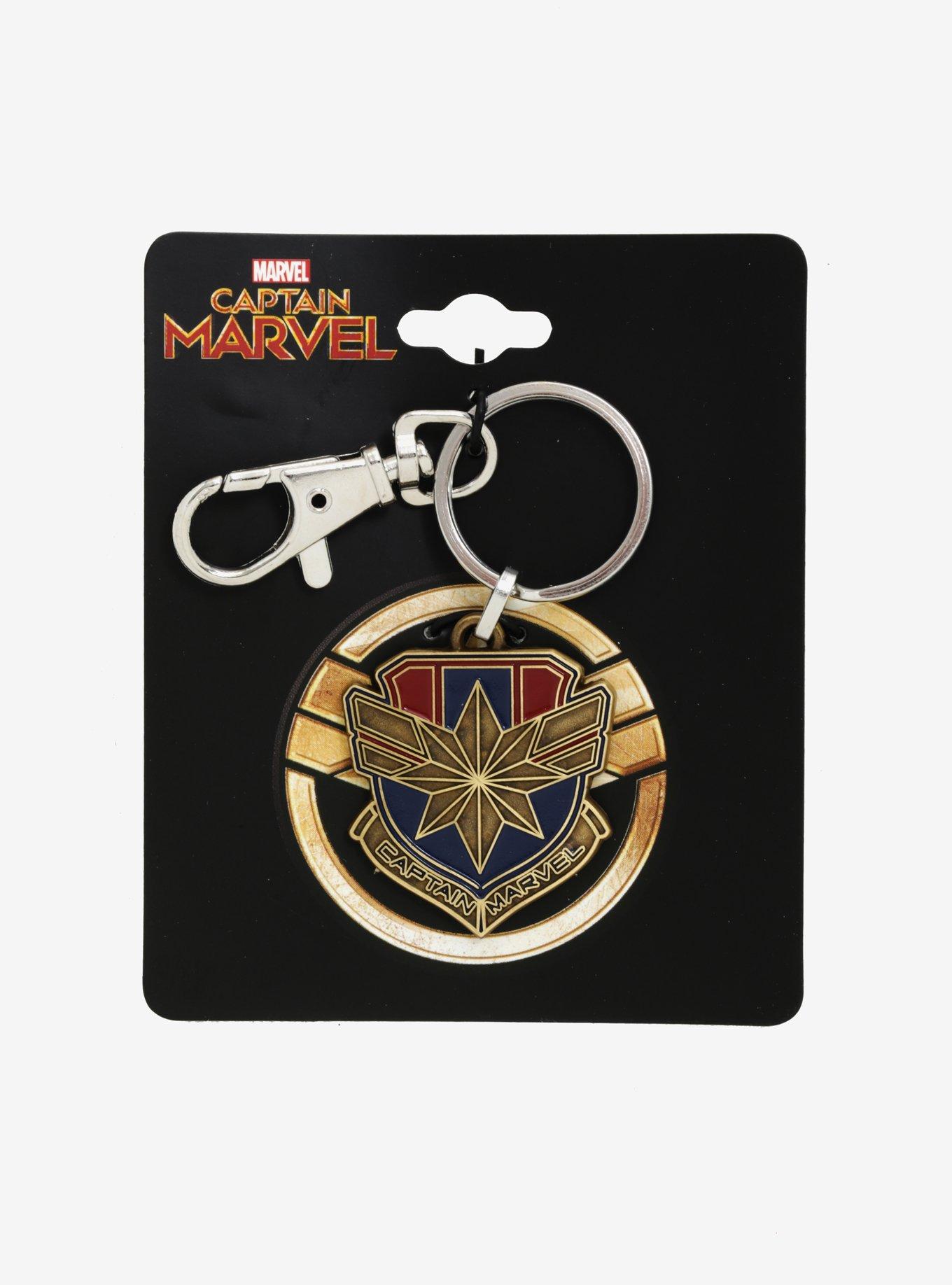 Marvel Captain Marvel Logo Key Chain, , alternate